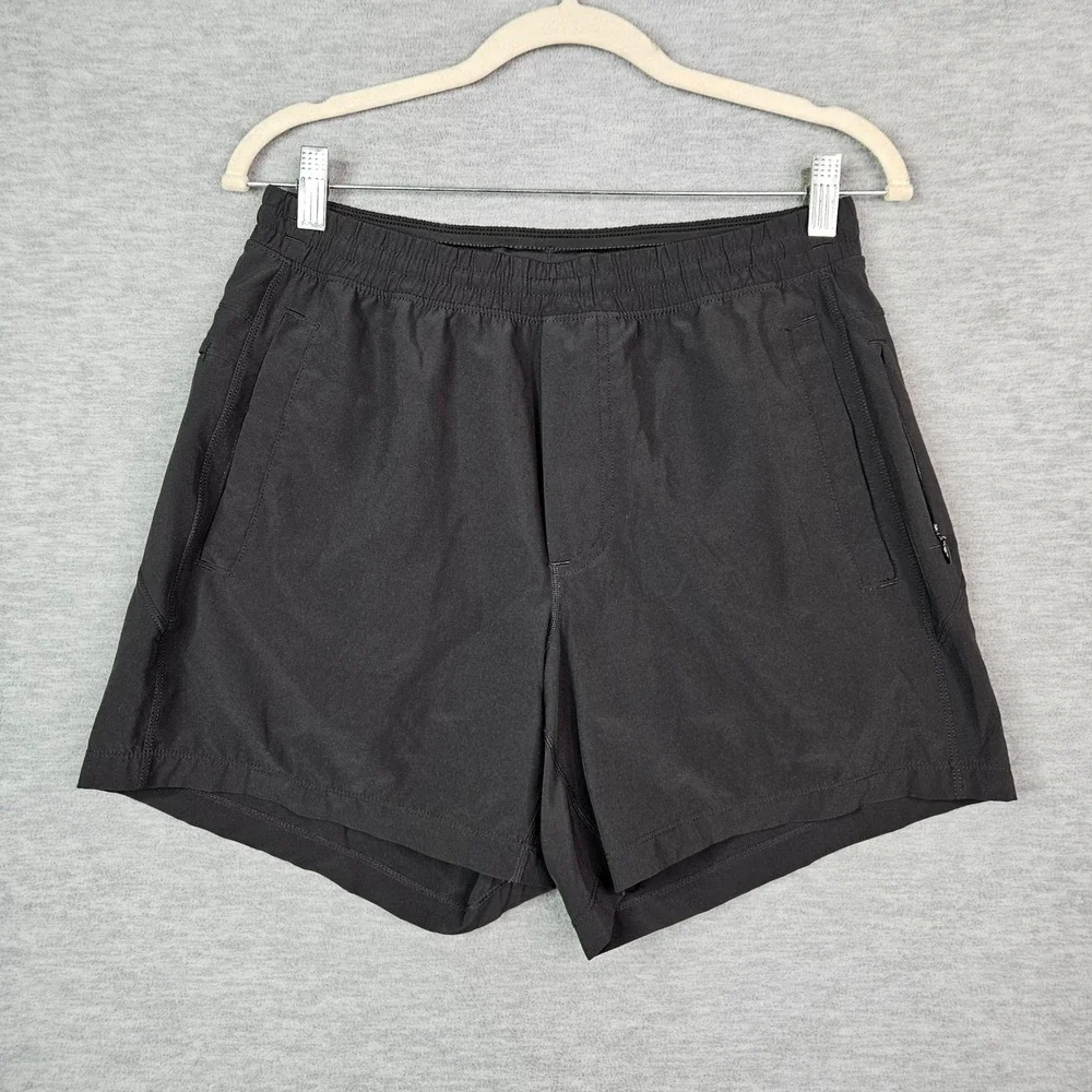 Birddogs Mens Gym Shorts Black Lined Athletic Workout Pockets Size M